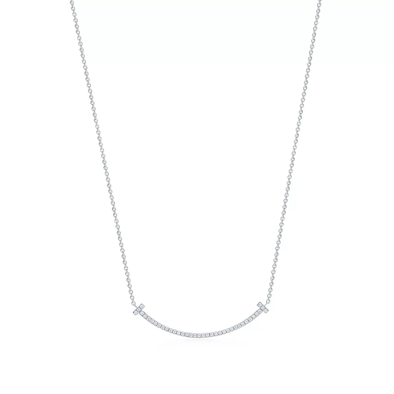 Tiffany T Smile Pendant with Diamonds